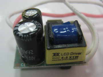 5*1W LED constant current driver E27/GU10 (AC85-265V)